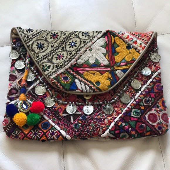 Anthropologie Embroidered Clutch. - Picture 2 of 7